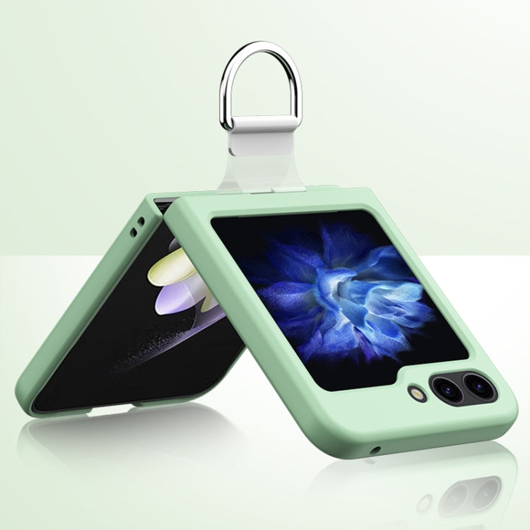 Skin Feel PC Foldable Phone Case with Ring, For Samsung Galaxy Z Flip5