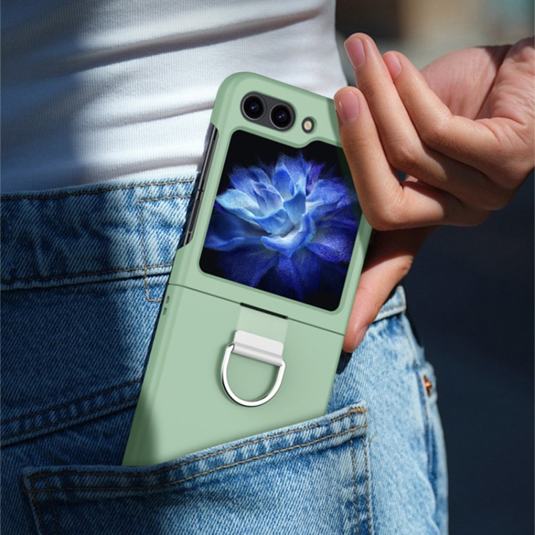 Skin Feel PC Foldable Phone Case with Ring, For Samsung Galaxy Z Flip5