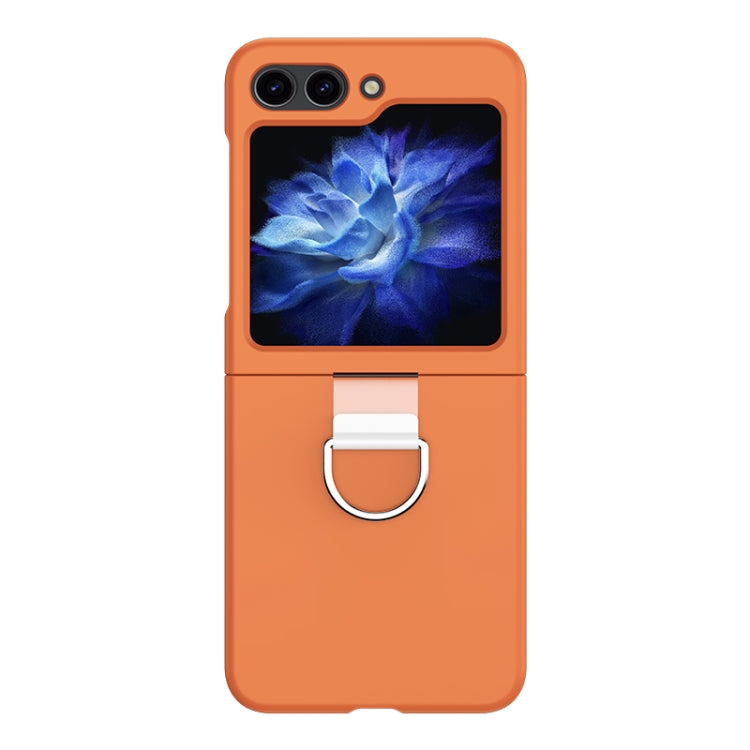 Skin Feel PC Foldable Phone Case with Ring, For Samsung Galaxy Z Flip5