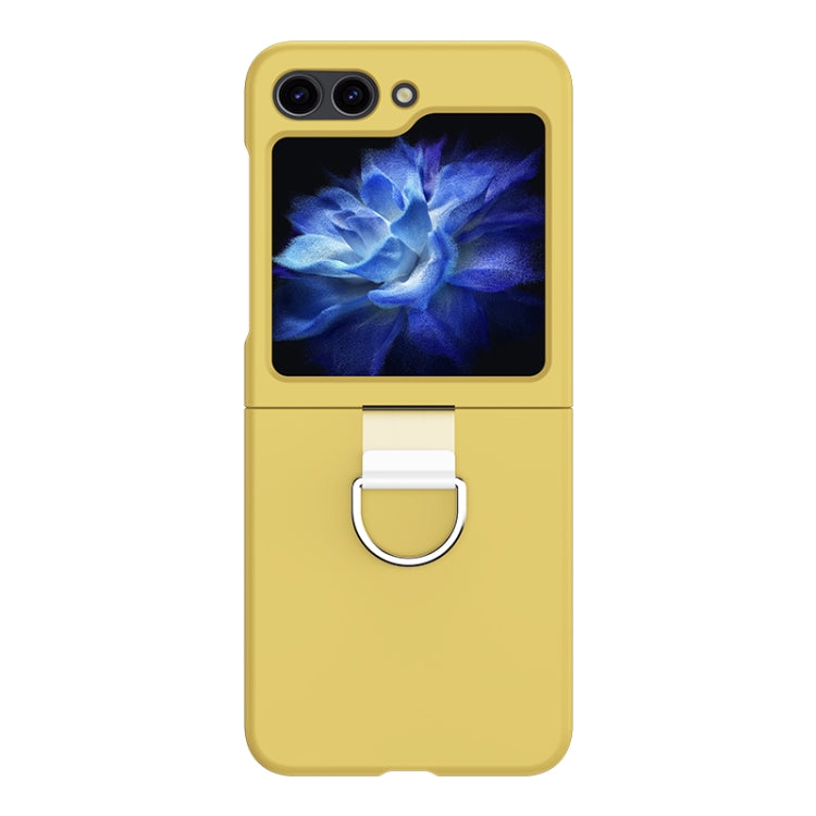 Skin Feel PC Foldable Phone Case with Ring, For Samsung Galaxy Z Flip5