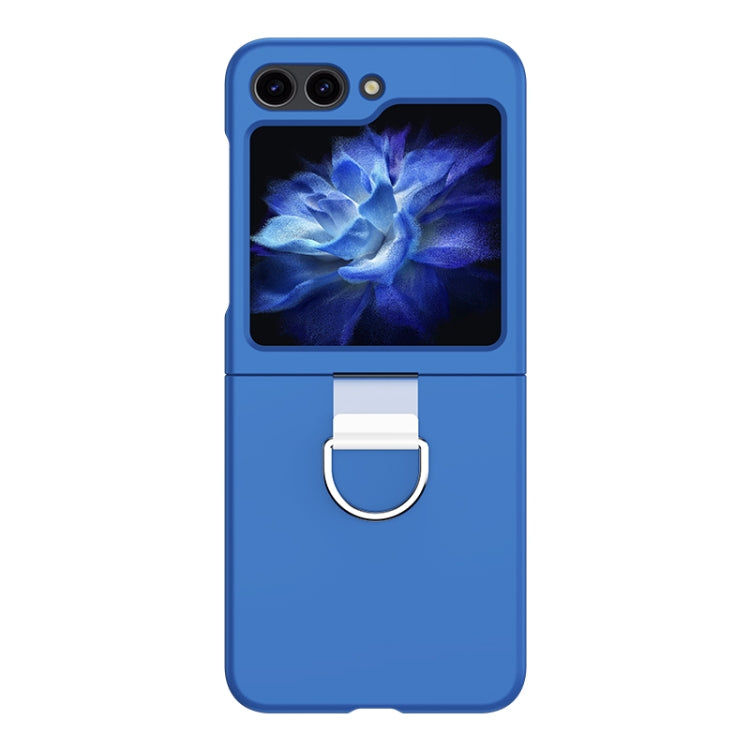 Skin Feel PC Foldable Phone Case with Ring, For Samsung Galaxy Z Flip5
