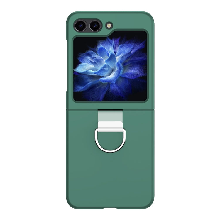 Skin Feel PC Foldable Phone Case with Ring, For Samsung Galaxy Z Flip5