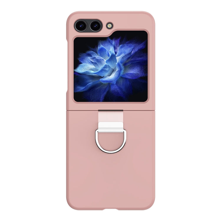 Skin Feel PC Foldable Phone Case with Ring, For Samsung Galaxy Z Flip5