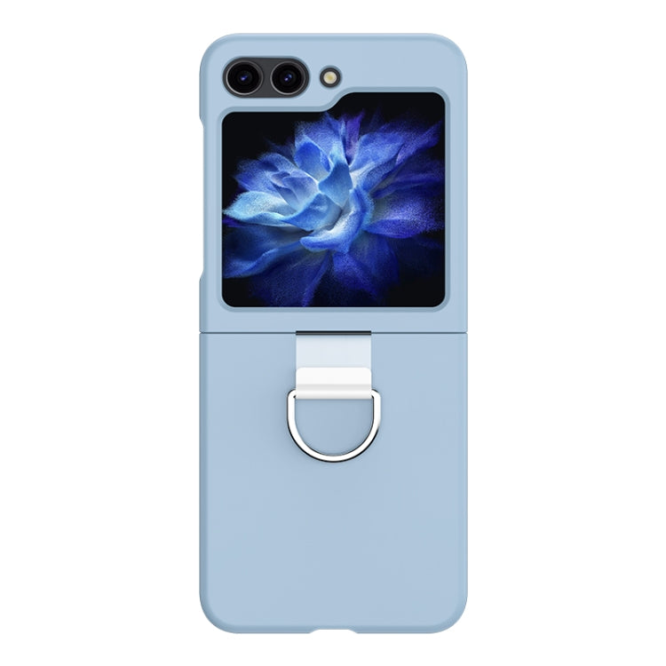 Skin Feel PC Foldable Phone Case with Ring, For Samsung Galaxy Z Flip5