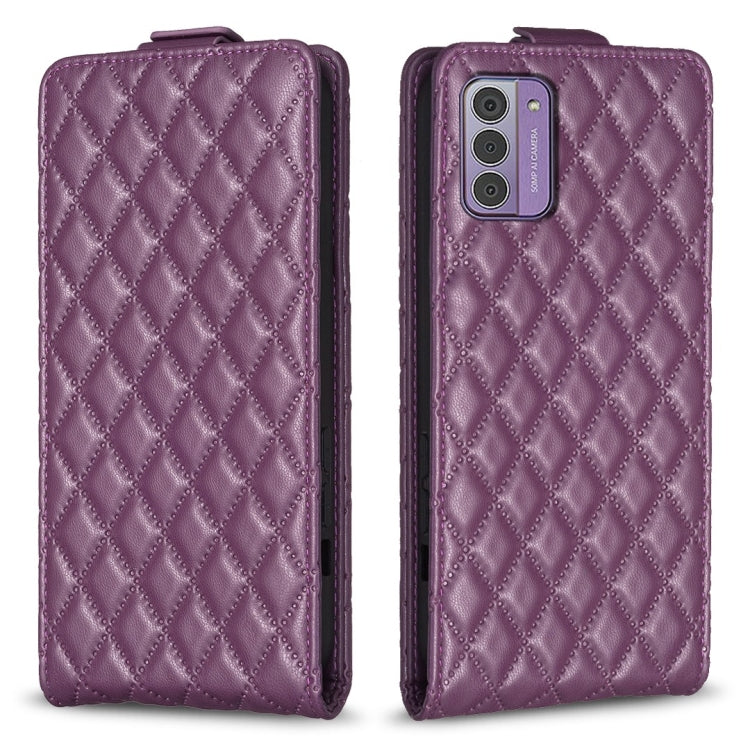 Diamond Lattice Vertical Flip Leather Phone Case, For Nokia G310, For Nokia G42 5G, For Nokia C110, For Nokia C22, For Nokia C12, For Nokia G22, For Nokia C32, For Nokia C02