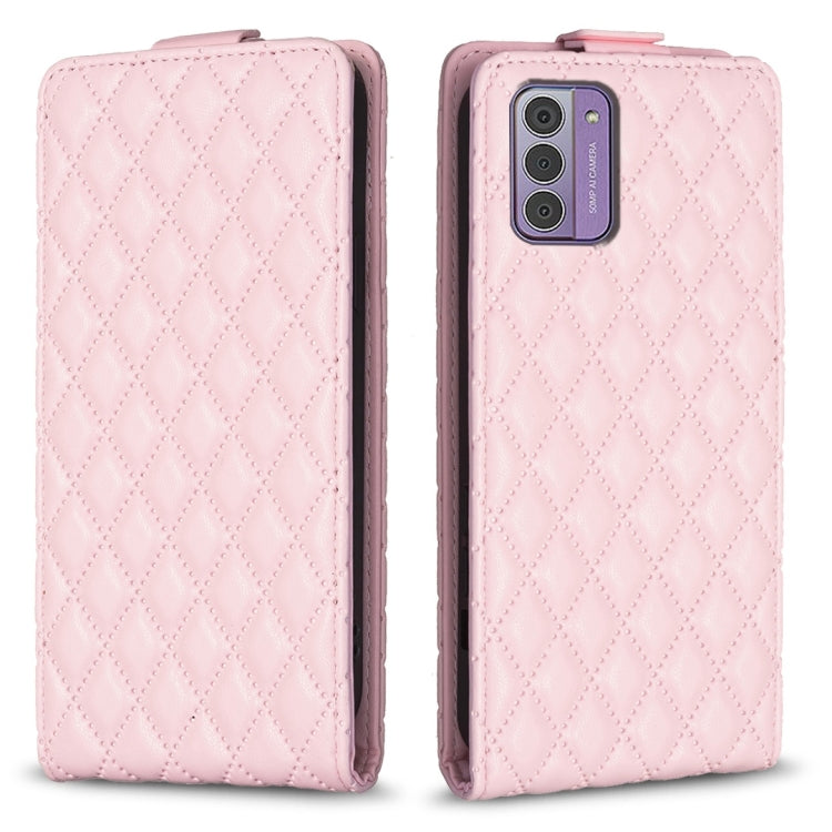 Diamond Lattice Vertical Flip Leather Phone Case, For Nokia G310, For Nokia G42 5G, For Nokia C110, For Nokia C22, For Nokia C12, For Nokia G22, For Nokia C32, For Nokia C02