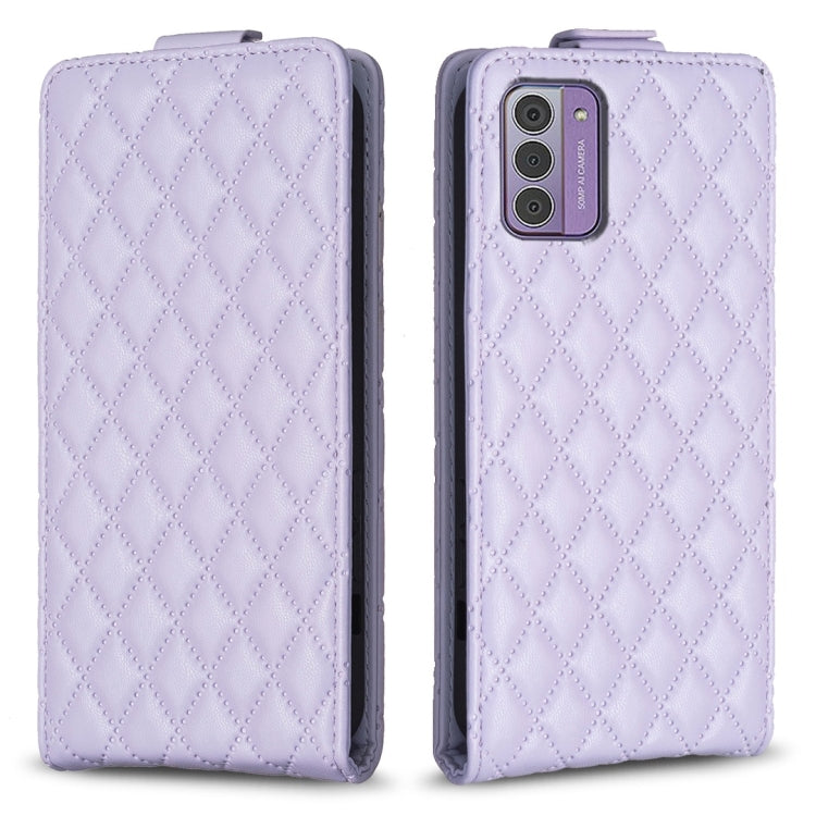 Diamond Lattice Vertical Flip Leather Phone Case, For Nokia G310, For Nokia G42 5G, For Nokia C110, For Nokia C22, For Nokia C12, For Nokia G22, For Nokia C32, For Nokia C02
