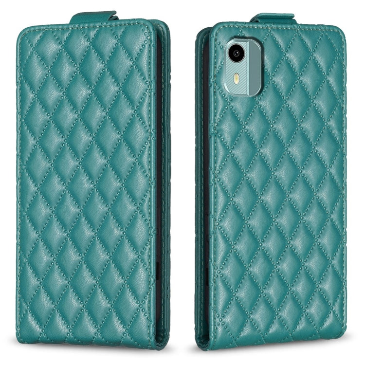Diamond Lattice Vertical Flip Leather Phone Case, For Nokia G310, For Nokia G42 5G, For Nokia C110, For Nokia C22, For Nokia C12, For Nokia G22, For Nokia C32, For Nokia C02