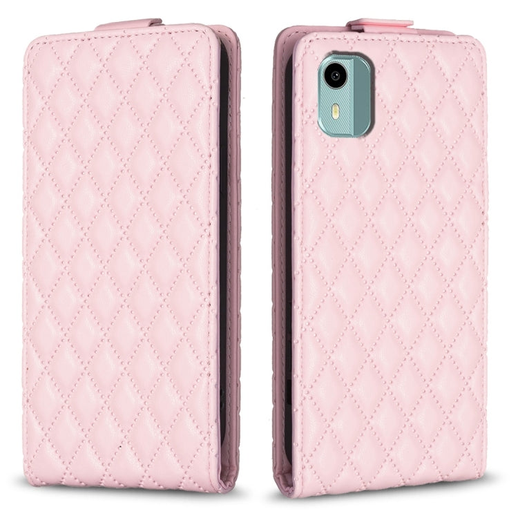 Diamond Lattice Vertical Flip Leather Phone Case, For Nokia G310, For Nokia G42 5G, For Nokia C110, For Nokia C22, For Nokia C12, For Nokia G22, For Nokia C32, For Nokia C02
