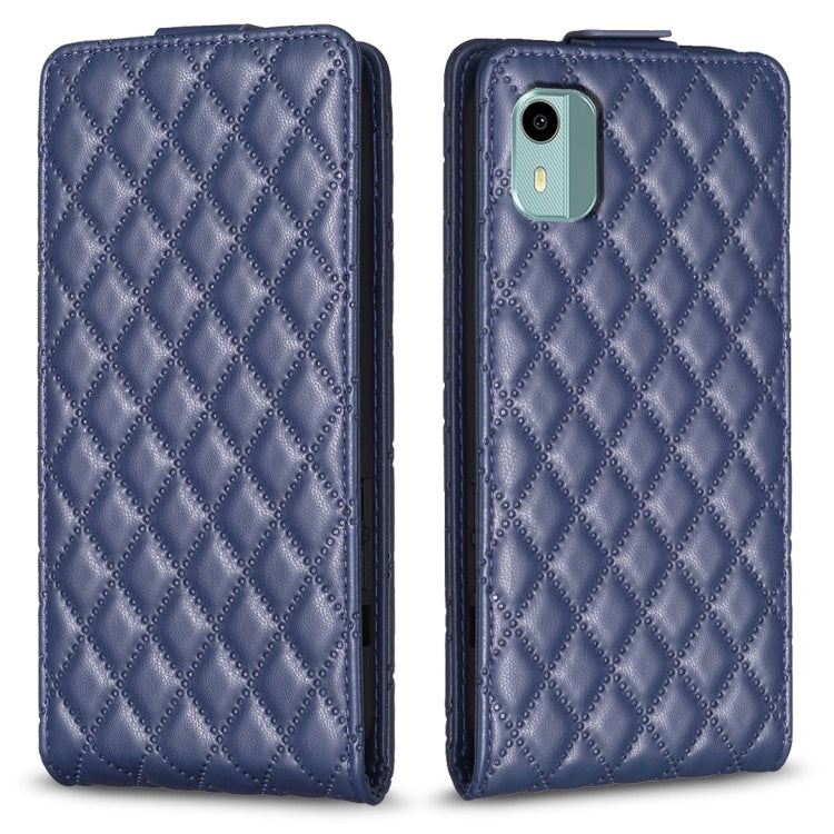 Diamond Lattice Vertical Flip Leather Phone Case, For Nokia G310, For Nokia G42 5G, For Nokia C110, For Nokia C22, For Nokia C12, For Nokia G22, For Nokia C32, For Nokia C02