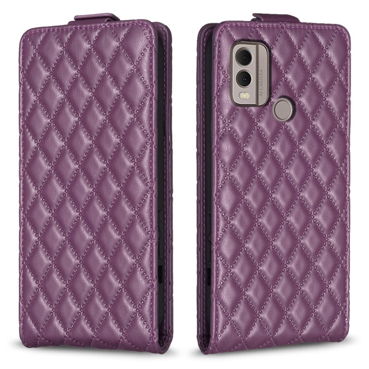 Diamond Lattice Vertical Flip Leather Phone Case, For Nokia G310, For Nokia G42 5G, For Nokia C110, For Nokia C22, For Nokia C12, For Nokia G22, For Nokia C32, For Nokia C02