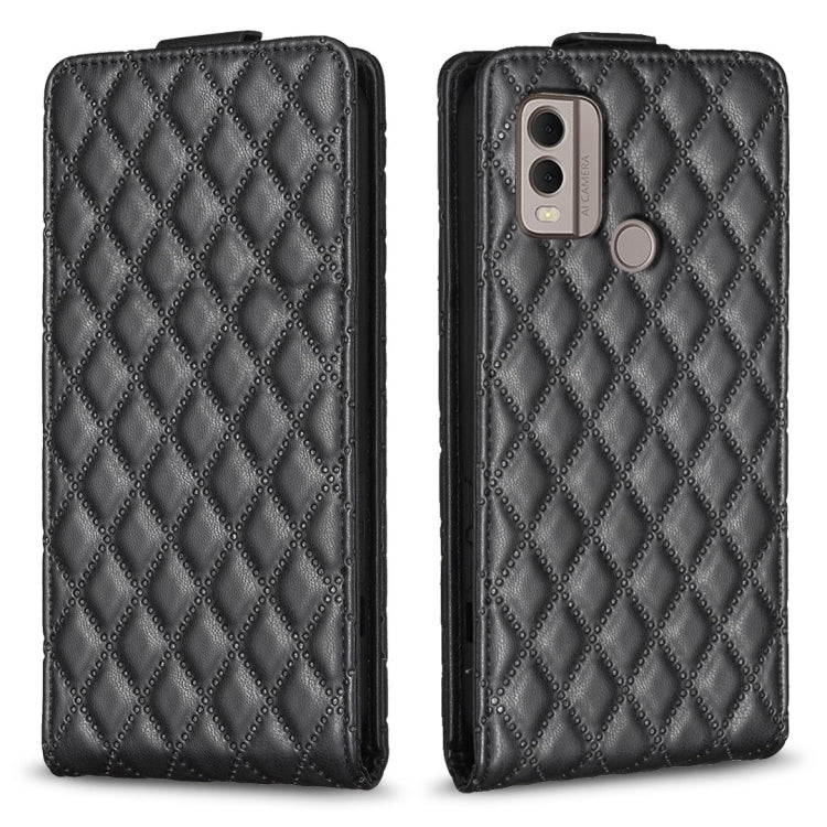 Diamond Lattice Vertical Flip Leather Phone Case, For Nokia G310, For Nokia G42 5G, For Nokia C110, For Nokia C22, For Nokia C12, For Nokia G22, For Nokia C32, For Nokia C02