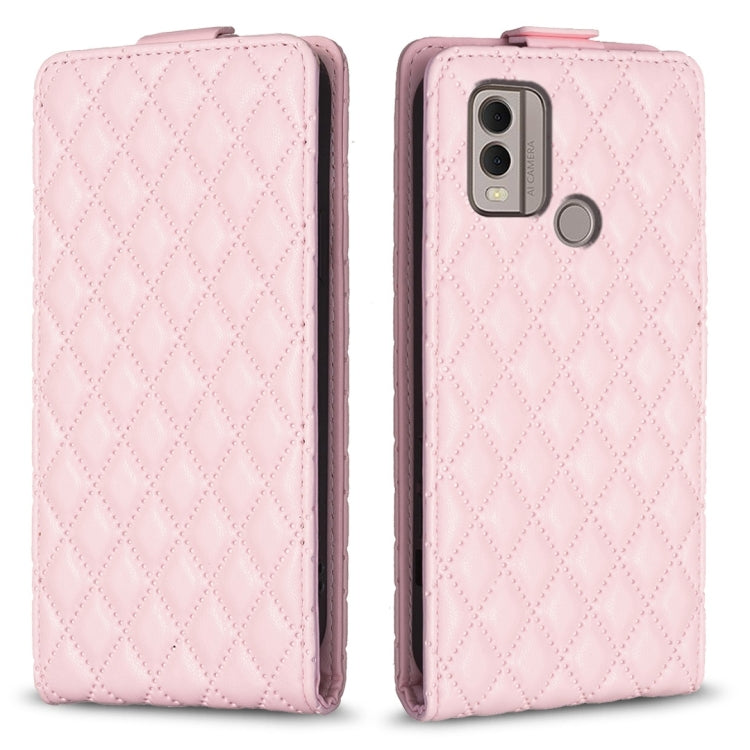 Diamond Lattice Vertical Flip Leather Phone Case, For Nokia G310, For Nokia G42 5G, For Nokia C110, For Nokia C22, For Nokia C12, For Nokia G22, For Nokia C32, For Nokia C02