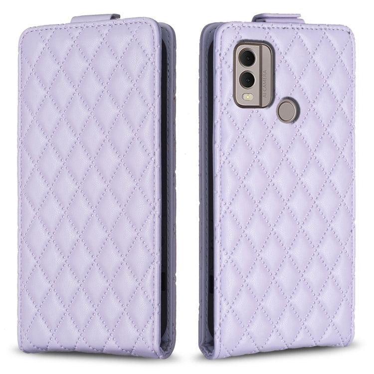 Diamond Lattice Vertical Flip Leather Phone Case, For Nokia G310, For Nokia G42 5G, For Nokia C110, For Nokia C22, For Nokia C12, For Nokia G22, For Nokia C32, For Nokia C02