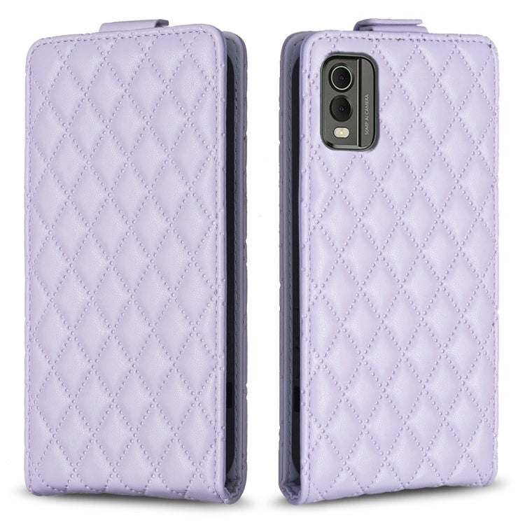 Diamond Lattice Vertical Flip Leather Phone Case, For Nokia G310, For Nokia G42 5G, For Nokia C110, For Nokia C22, For Nokia C12, For Nokia G22, For Nokia C32, For Nokia C02