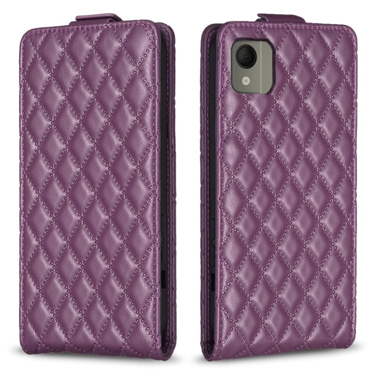 Diamond Lattice Vertical Flip Leather Phone Case, For Nokia G310, For Nokia G42 5G, For Nokia C110, For Nokia C22, For Nokia C12, For Nokia G22, For Nokia C32, For Nokia C02