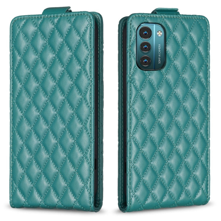 Diamond Lattice Vertical Flip Leather Phone Case, For Nokia G21 / G11