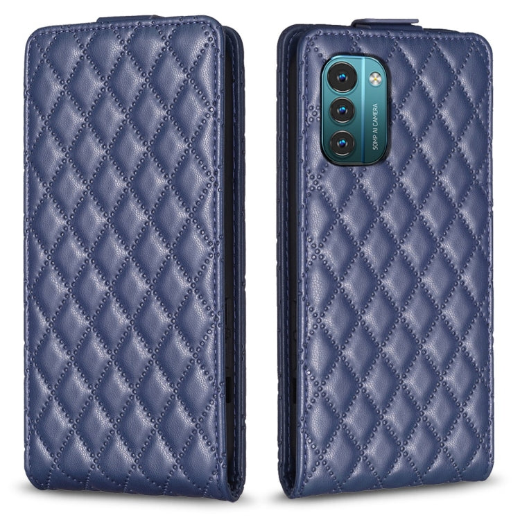 Diamond Lattice Vertical Flip Leather Phone Case, For Nokia G21 / G11