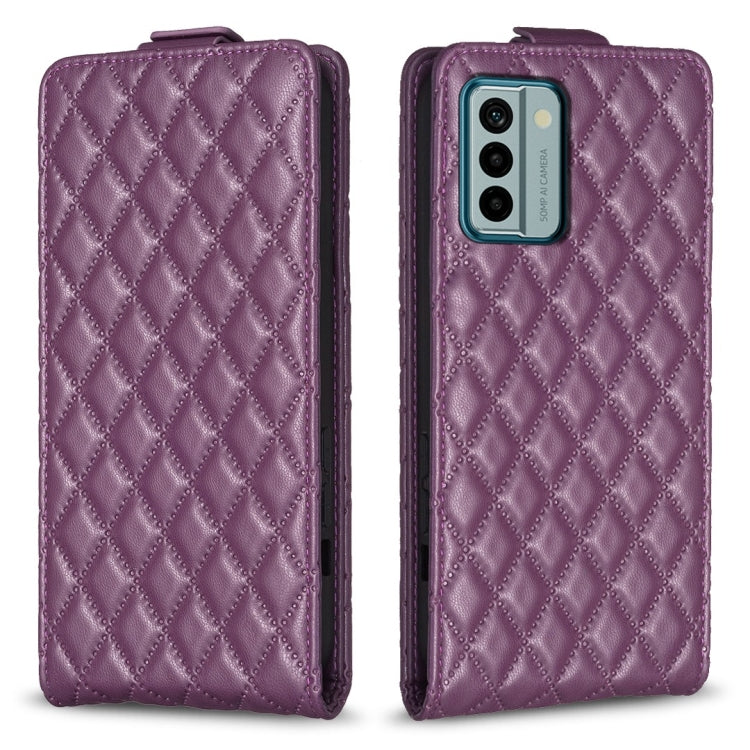 Diamond Lattice Vertical Flip Leather Phone Case, For Nokia G310, For Nokia G42 5G, For Nokia C110, For Nokia C22, For Nokia C12, For Nokia G22, For Nokia C32, For Nokia C02