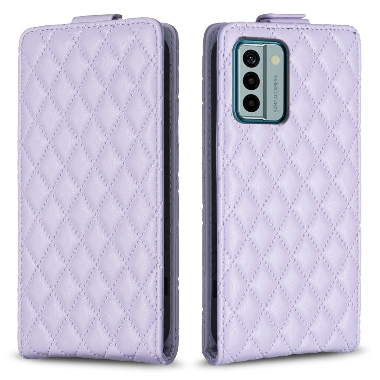 Diamond Lattice Vertical Flip Leather Phone Case, For Nokia G310, For Nokia G42 5G, For Nokia C110, For Nokia C22, For Nokia C12, For Nokia G22, For Nokia C32, For Nokia C02