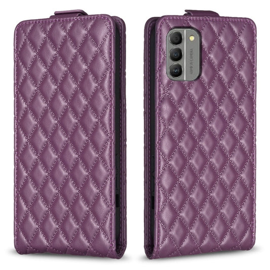 Diamond Lattice Vertical Flip Leather Phone Case, For Nokia G310, For Nokia G42 5G, For Nokia C110, For Nokia C22, For Nokia C12, For Nokia G22, For Nokia C32, For Nokia C02