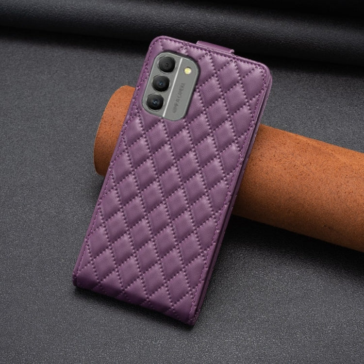 Diamond Lattice Vertical Flip Leather Phone Case, For Nokia G310, For Nokia G42 5G, For Nokia C110, For Nokia C22, For Nokia C12, For Nokia G22, For Nokia C32, For Nokia C02
