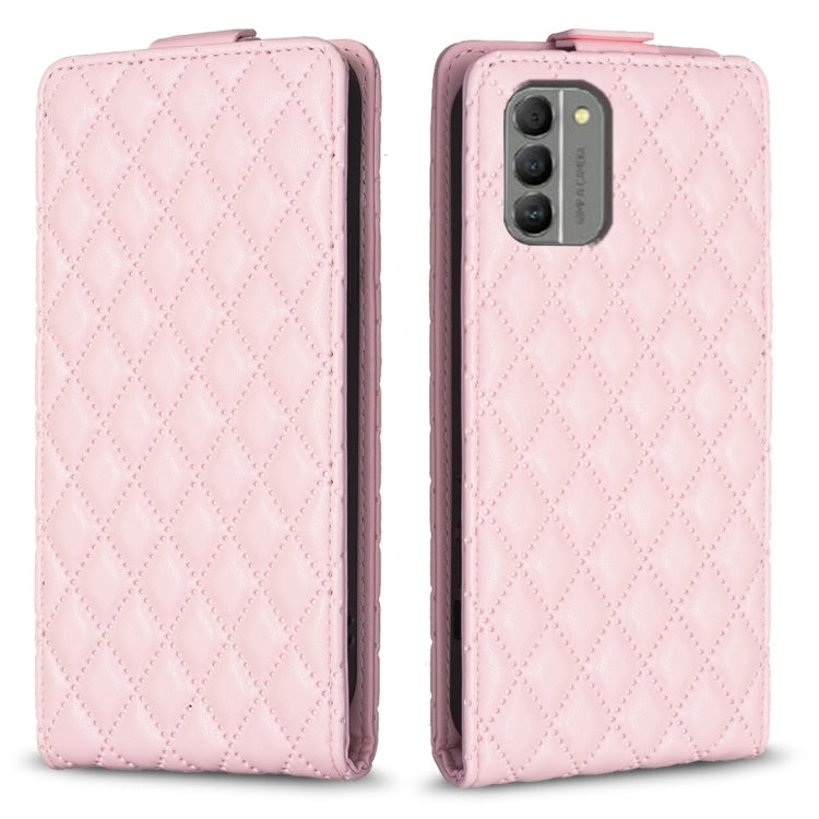 Diamond Lattice Vertical Flip Leather Phone Case, For Nokia G310, For Nokia G42 5G, For Nokia C110, For Nokia C22, For Nokia C12, For Nokia G22, For Nokia C32, For Nokia C02