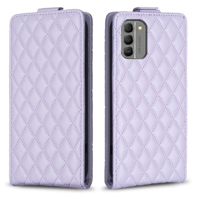Diamond Lattice Vertical Flip Leather Phone Case, For Nokia G310, For Nokia G42 5G, For Nokia C110, For Nokia C22, For Nokia C12, For Nokia G22, For Nokia C32, For Nokia C02
