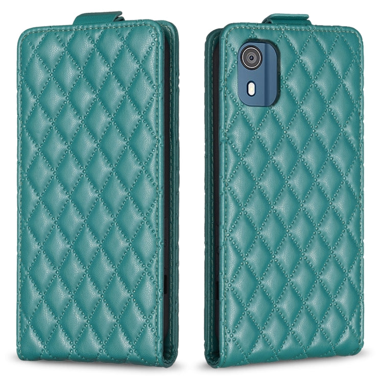 Diamond Lattice Vertical Flip Leather Phone Case, For Nokia G310, For Nokia G42 5G, For Nokia C110, For Nokia C22, For Nokia C12, For Nokia G22, For Nokia C32, For Nokia C02