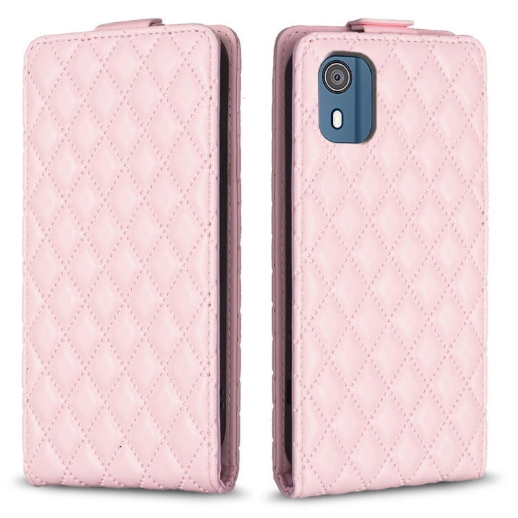 Diamond Lattice Vertical Flip Leather Phone Case, For Nokia G310, For Nokia G42 5G, For Nokia C110, For Nokia C22, For Nokia C12, For Nokia G22, For Nokia C32, For Nokia C02