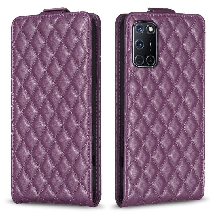 Diamond Lattice Vertical Flip Leather Phone Case, For OPPO A74 4G / F19 4G, For OPPO  A72 / A52 /A92