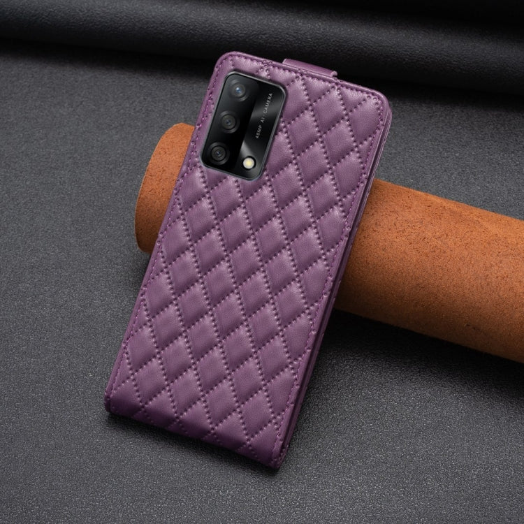 Diamond Lattice Vertical Flip Leather Phone Case, For OPPO A74 4G / F19 4G, For OPPO  A72 / A52 /A92