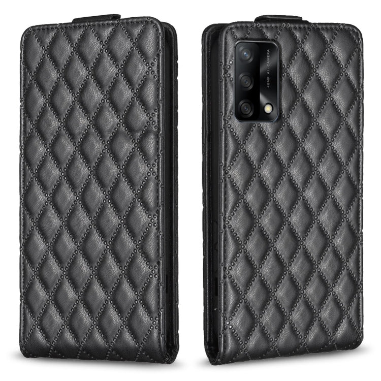 Diamond Lattice Vertical Flip Leather Phone Case, For OPPO A74 4G / F19 4G, For OPPO  A72 / A52 /A92