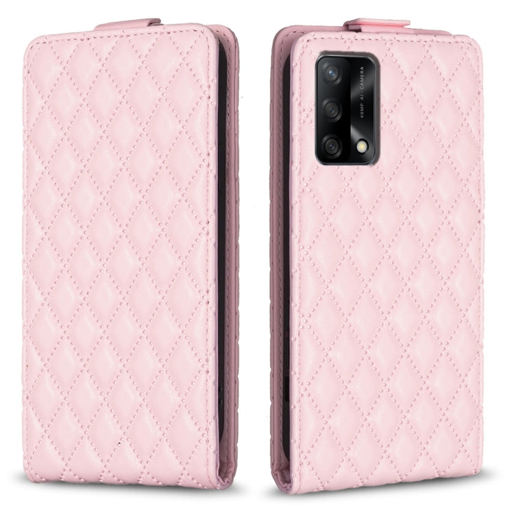 Diamond Lattice Vertical Flip Leather Phone Case, For OPPO A74 4G / F19 4G, For OPPO  A72 / A52 /A92