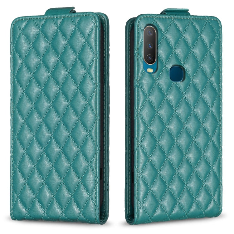 Diamond Lattice Vertical Flip Leather Phone Case, For vivo Y35 4G / Y22s, For vivo Y78 5G, For vivo Y21 / Y21s / Y33s, For vivo Y20 / Y20s / Y11s / Y12s, For vivo Y11 / Y15 / Y12 / Y17, For vivo Y27 4G