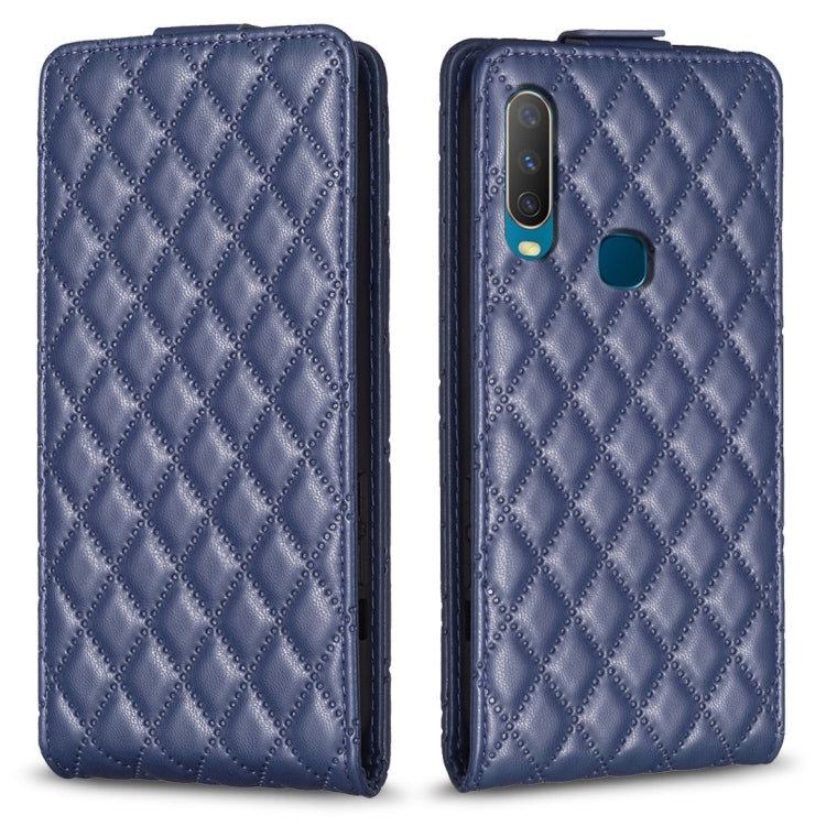 Diamond Lattice Vertical Flip Leather Phone Case, For vivo Y35 4G / Y22s, For vivo Y78 5G, For vivo Y21 / Y21s / Y33s, For vivo Y20 / Y20s / Y11s / Y12s, For vivo Y11 / Y15 / Y12 / Y17, For vivo Y27 4G