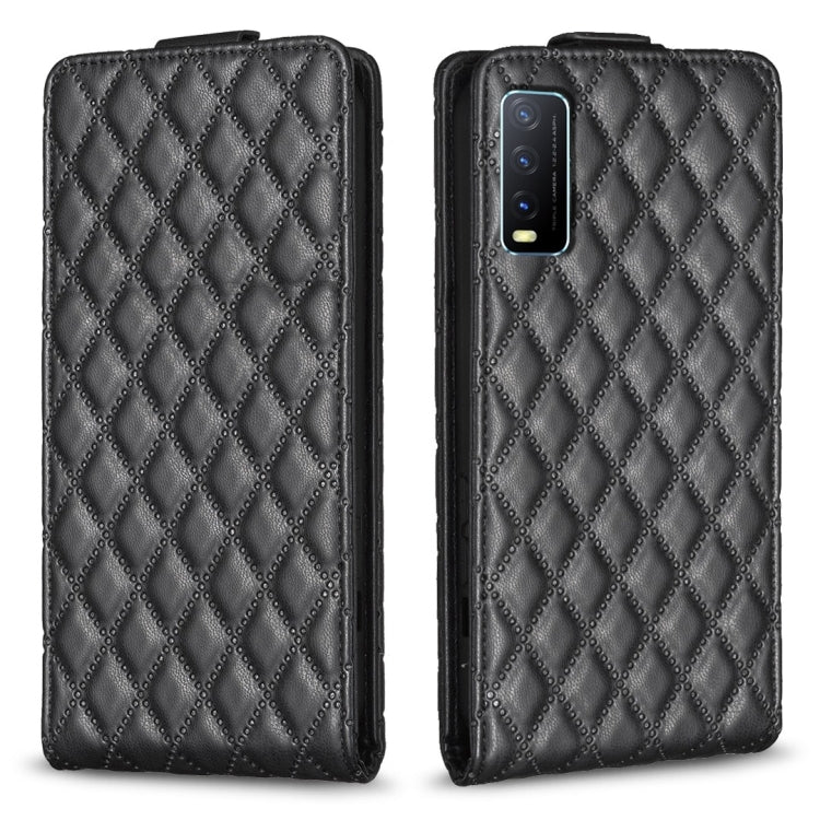 Diamond Lattice Vertical Flip Leather Phone Case, For vivo Y78 5G, For vivo Y35 4G / Y22s, For vivo Y21 / Y21s / Y33s, For vivo Y20 / Y20s / Y11s / Y12s, For vivo Y11 / Y15 / Y12 / Y17, For vivo Y27 4G