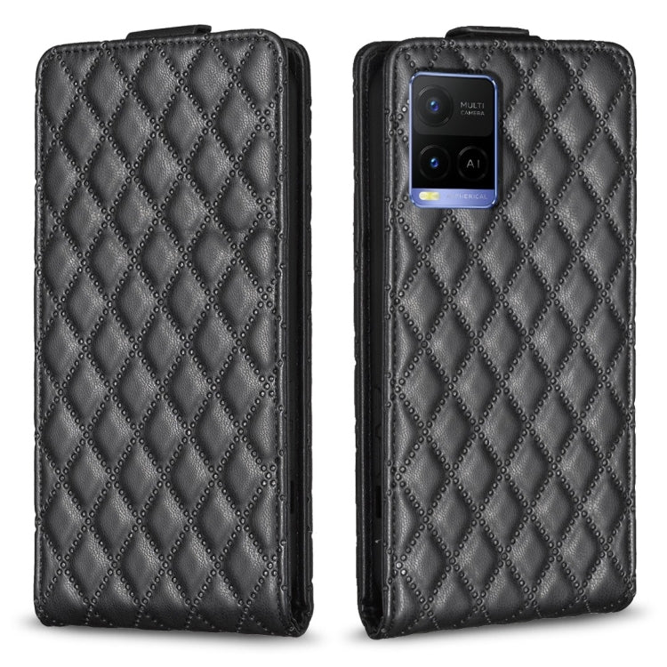 Diamond Lattice Vertical Flip Leather Phone Case, For vivo Y78 5G, For vivo Y35 4G / Y22s, For vivo Y21 / Y21s / Y33s, For vivo Y20 / Y20s / Y11s / Y12s, For vivo Y11 / Y15 / Y12 / Y17, For vivo Y27 4G