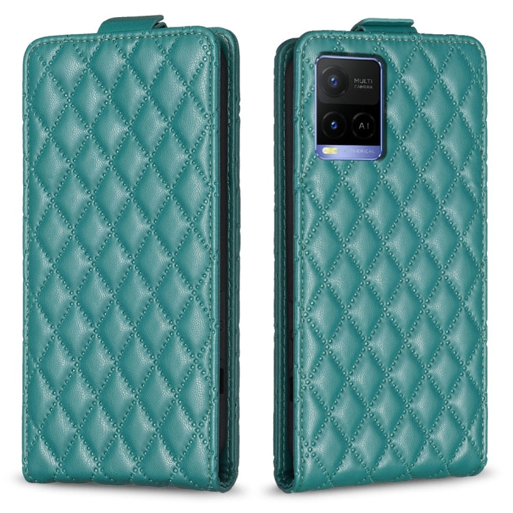 Diamond Lattice Vertical Flip Leather Phone Case, For vivo Y78 5G, For vivo Y35 4G / Y22s, For vivo Y21 / Y21s / Y33s, For vivo Y20 / Y20s / Y11s / Y12s, For vivo Y11 / Y15 / Y12 / Y17, For vivo Y27 4G