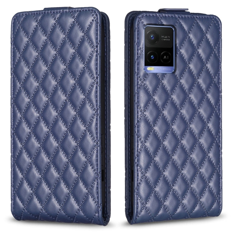 Diamond Lattice Vertical Flip Leather Phone Case, For vivo Y78 5G, For vivo Y35 4G / Y22s, For vivo Y21 / Y21s / Y33s, For vivo Y20 / Y20s / Y11s / Y12s, For vivo Y11 / Y15 / Y12 / Y17, For vivo Y27 4G