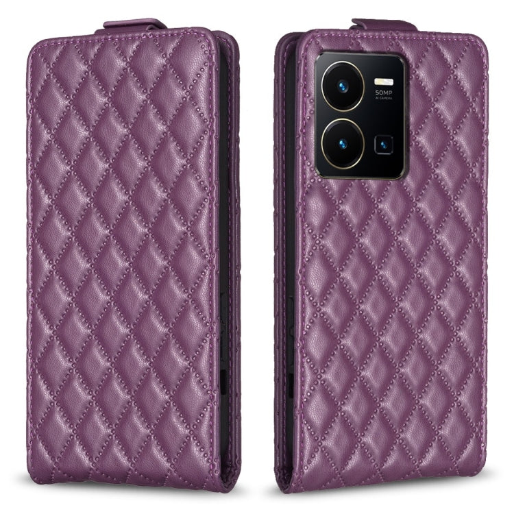 Diamond Lattice Vertical Flip Leather Phone Case, For vivo Y78 5G, For vivo Y35 4G / Y22s, For vivo Y21 / Y21s / Y33s, For vivo Y20 / Y20s / Y11s / Y12s, For vivo Y11 / Y15 / Y12 / Y17, For vivo Y27 4G
