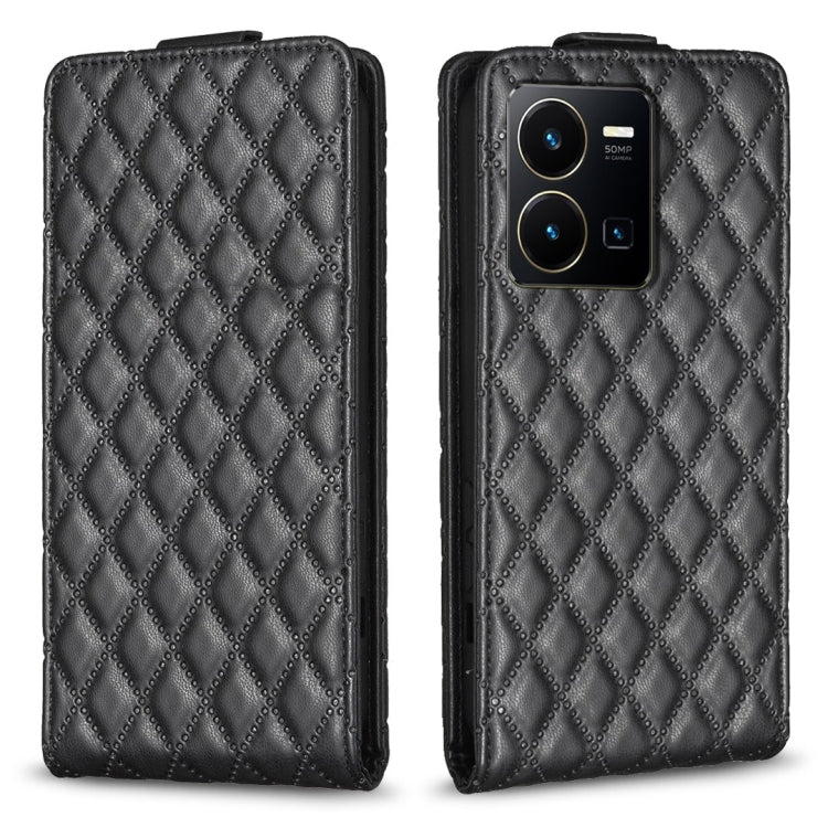 Diamond Lattice Vertical Flip Leather Phone Case, For vivo Y78 5G, For vivo Y35 4G / Y22s, For vivo Y21 / Y21s / Y33s, For vivo Y20 / Y20s / Y11s / Y12s, For vivo Y11 / Y15 / Y12 / Y17, For vivo Y27 4G