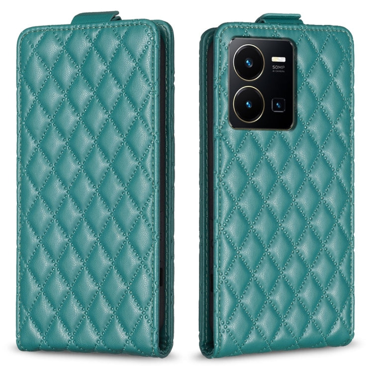 Diamond Lattice Vertical Flip Leather Phone Case, For vivo Y78 5G, For vivo Y35 4G / Y22s, For vivo Y21 / Y21s / Y33s, For vivo Y20 / Y20s / Y11s / Y12s, For vivo Y11 / Y15 / Y12 / Y17, For vivo Y27 4G