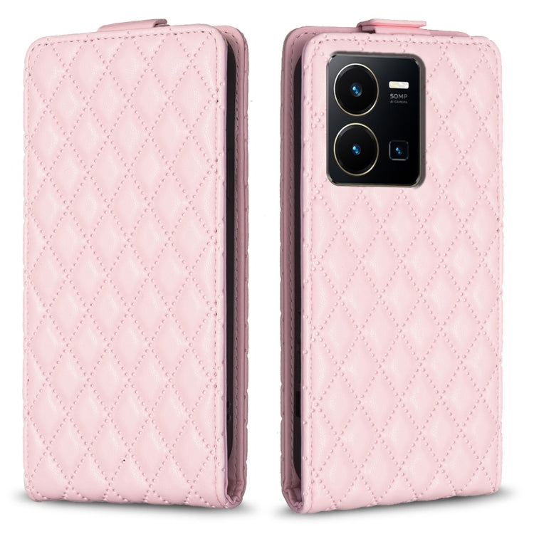 Diamond Lattice Vertical Flip Leather Phone Case, For vivo Y78 5G, For vivo Y35 4G / Y22s, For vivo Y21 / Y21s / Y33s, For vivo Y20 / Y20s / Y11s / Y12s, For vivo Y11 / Y15 / Y12 / Y17, For vivo Y27 4G