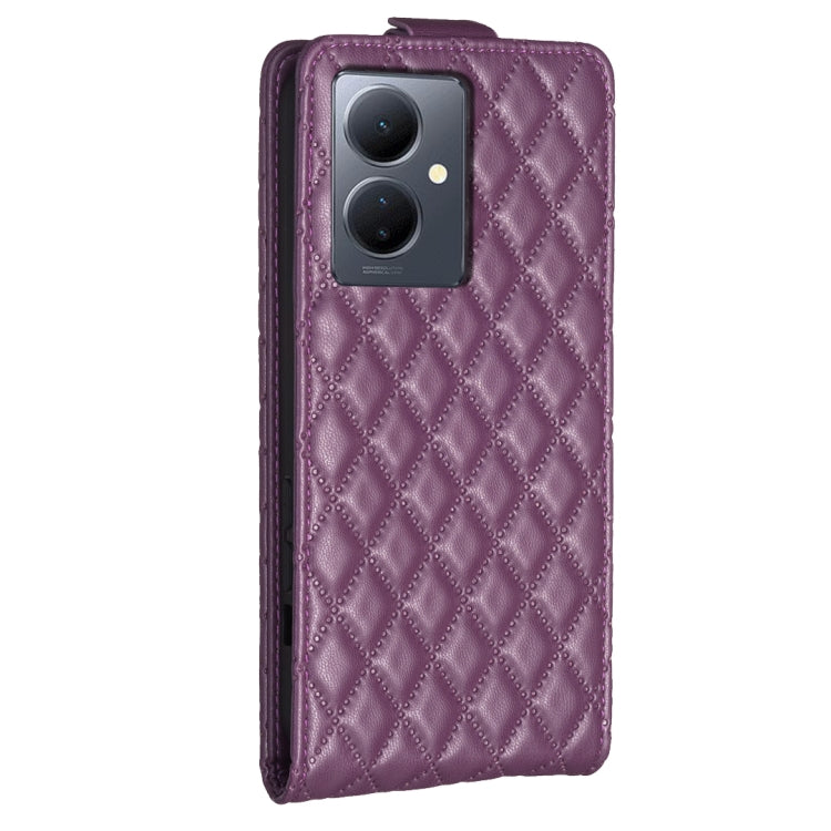 Diamond Lattice Vertical Flip Leather Phone Case, For vivo Y78 5G, For vivo Y35 4G / Y22s, For vivo Y21 / Y21s / Y33s, For vivo Y20 / Y20s / Y11s / Y12s, For vivo Y11 / Y15 / Y12 / Y17, For vivo Y27 4G