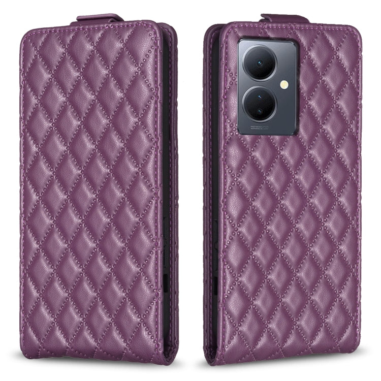 Diamond Lattice Vertical Flip Leather Phone Case, For vivo Y78 5G, For vivo Y35 4G / Y22s, For vivo Y21 / Y21s / Y33s, For vivo Y20 / Y20s / Y11s / Y12s, For vivo Y11 / Y15 / Y12 / Y17, For vivo Y27 4G