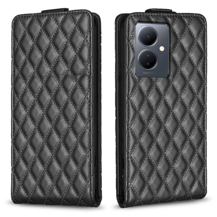 Diamond Lattice Vertical Flip Leather Phone Case, For vivo Y78 5G, For vivo Y35 4G / Y22s, For vivo Y21 / Y21s / Y33s, For vivo Y20 / Y20s / Y11s / Y12s, For vivo Y11 / Y15 / Y12 / Y17, For vivo Y27 4G