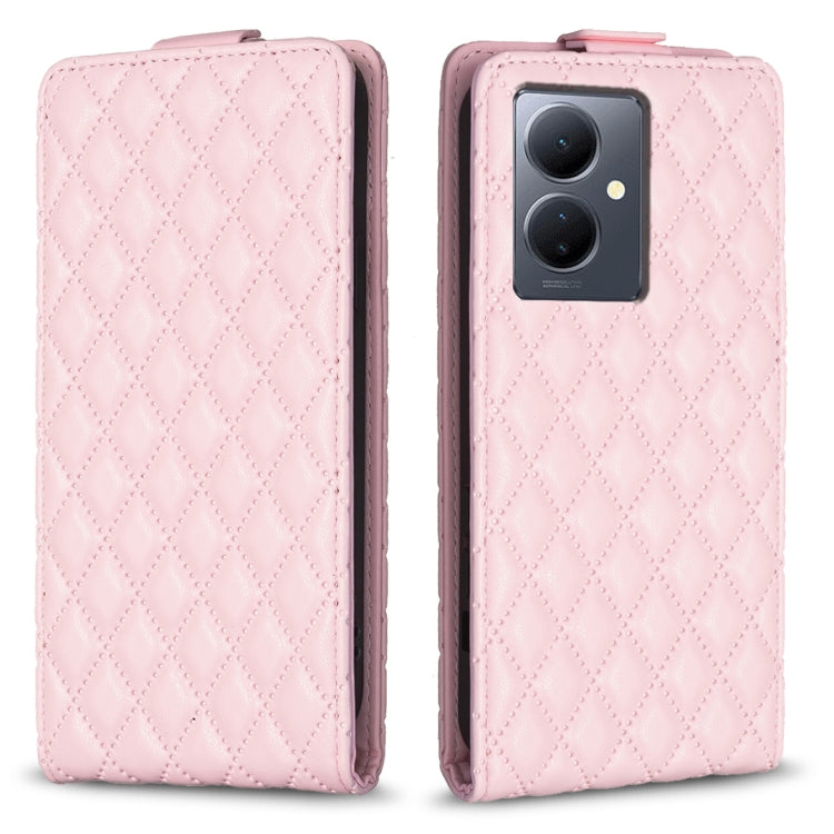 Diamond Lattice Vertical Flip Leather Phone Case, For vivo Y78 5G, For vivo Y35 4G / Y22s, For vivo Y21 / Y21s / Y33s, For vivo Y20 / Y20s / Y11s / Y12s, For vivo Y11 / Y15 / Y12 / Y17, For vivo Y27 4G