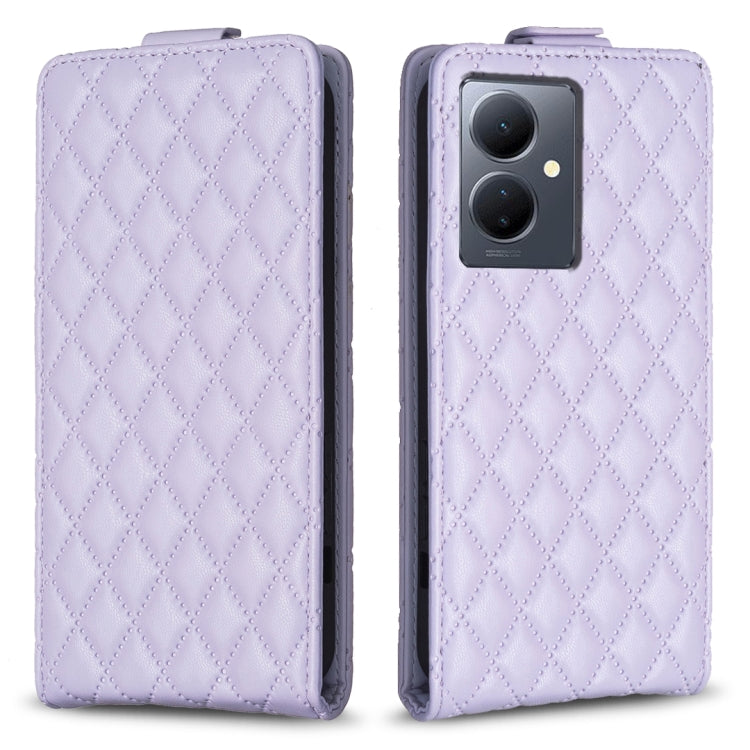 Diamond Lattice Vertical Flip Leather Phone Case, For vivo Y78 5G, For vivo Y35 4G / Y22s, For vivo Y21 / Y21s / Y33s, For vivo Y20 / Y20s / Y11s / Y12s, For vivo Y11 / Y15 / Y12 / Y17, For vivo Y27 4G