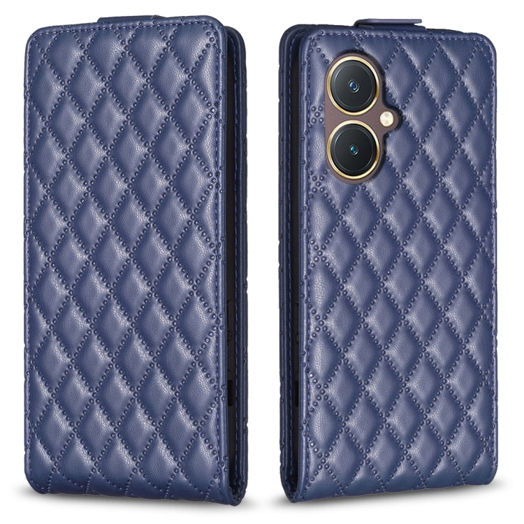 Diamond Lattice Vertical Flip Leather Phone Case, For vivo Y35 4G / Y22s, For vivo Y78 5G, For vivo Y21 / Y21s / Y33s, For vivo Y20 / Y20s / Y11s / Y12s, For vivo Y11 / Y15 / Y12 / Y17, For vivo Y27 4G